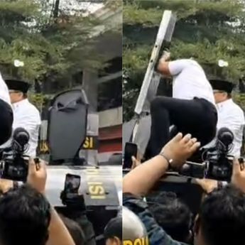 Bupati Pati Sudewo Dilempari Botol Minuman saat Temui Massa, Akhirnya Masuk ke Barracuda