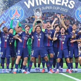 PSG Juara Piala Super Eropa Usai Tekuk Tottenham Hotspur Lewat Adu Penalti