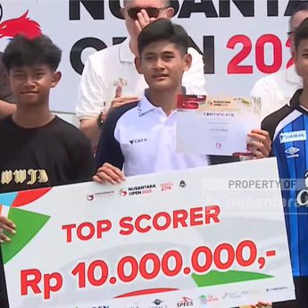 Jirayu Borong 2 Kategori, Ini Daftar Peraih Penghargaan Nusantara Open U-16 2025