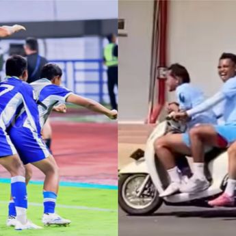 Momen Selebrasi Nyentrik Bonceng 3 Saddil Ramdani, Eliano Reijnders dan Adam Alis