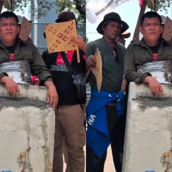 Viral Peserta Aksi di Jakpus Lakukan Cor Badan saat Demo Hari Tani Nasional