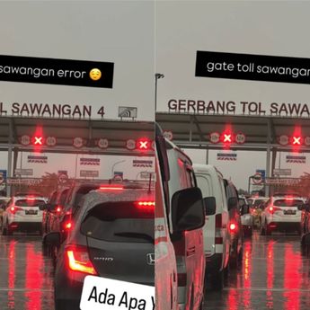 Kemacetan di Gerbang Tol Sawangan 4, Diduga Akibat Sistem Tersambar Petir
