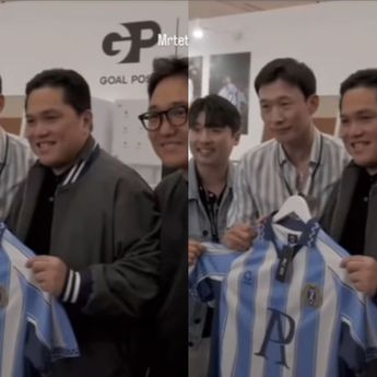 Momen Canggung Erick Thohir Ketemu Jeje