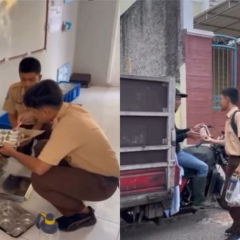 Aksi Mulia Siswa, Bagikan Sisa MBG untuk Warga yang Membutuhkan