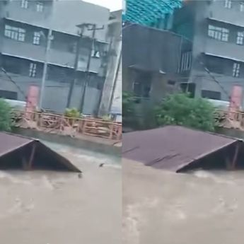 Rumah Dinas Bobby Nasution, Kapolda dan Pangdam Kebanjiran