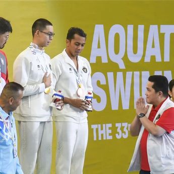 Bicara Bonus, Erick Thohir Jumpai Atlet di SEA Games