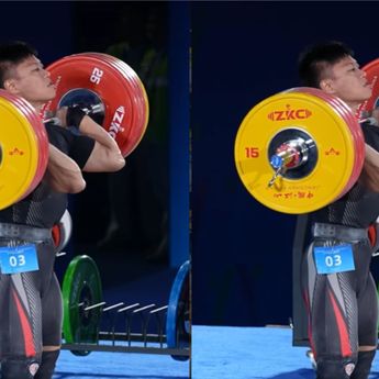 Rahmat Erwin Abdullah Sumbang Emas ke-58 di Cabor Angkat Besi