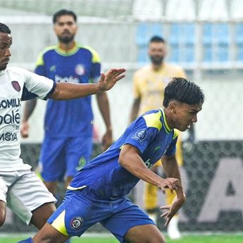 10 Pemain Persita Tangerang Tekuk Arema FC 1-0