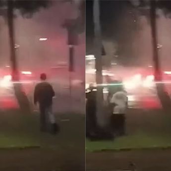 Viral Tawuran di Flyover Klender saat Perayaan Tahun Baru