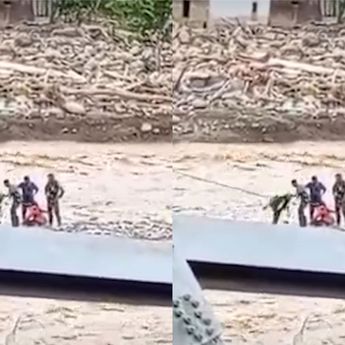 Viral Aksi Heroik 3 Prajurit TNI Selamatkan Warga yang Jatuh ke Sungai di Aceh Tengah