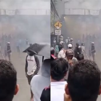 Viral Tawuran Pecah di Bawah Terowongan Stasiun Manggarai