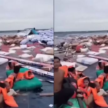 Viral Kapal Kayu Tenggelam di Perairan Bone-Bombana, Penumpang Terombang Ambing