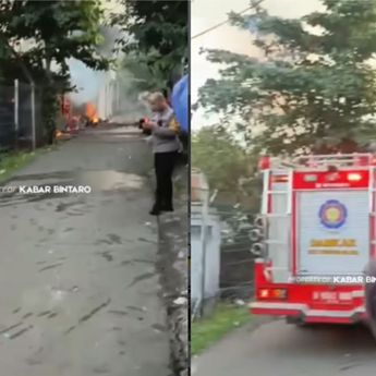 Bakar Sampah Picu Kebakaran, Dua Rumah Ludes di Belakang RS Premier Bintaro