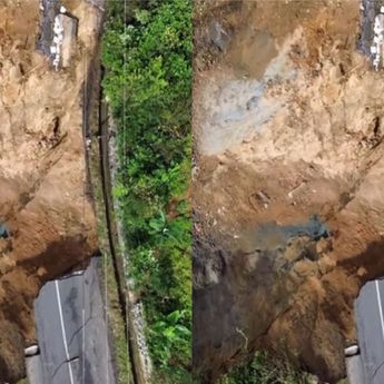 Longsor Tutup Jalan Kali Ireng Banjarnegara, Akses Batur&ndash;Pejawaran Lumpuh Total