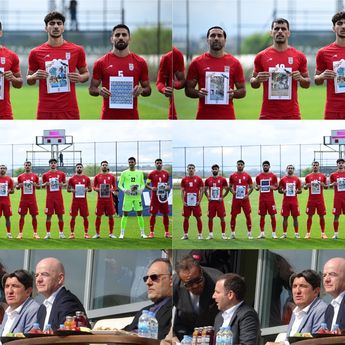 Timnas Iran Tampilkan Foto Korban Perang Sebelum Kick Off Lawan Kosta Rika