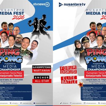 Nusantara TV Gelar Turnamen Ping Pong Media Championship