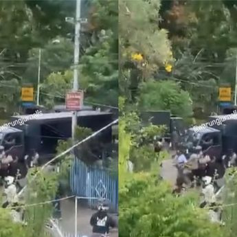 Demo Tolak Militerisme di Jayapura Berujung Ricuh, Polisi Lepaskan Gas Air Mata