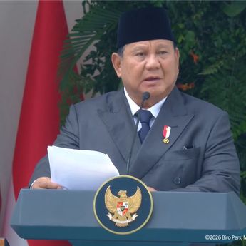 Momen Prabowo Disambut Pelajar Saat Hadiri Peringatan Hari Lahir Pancasila