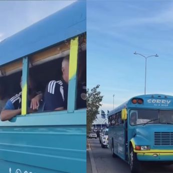 Timnas Curacao Dijemput Pakai Bus Sekolah saat Tiba di AS Jelang Piala Dunia 2026