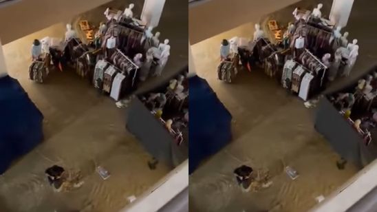 Momen Para Pedagang di Mall Mega Bekasi Selamatkan Barang saat Banjir