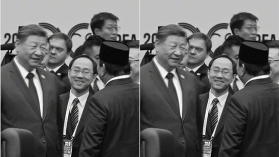 Detik-detik Presiden Xi Jinping Hampiri Prabowo di KTT APEC