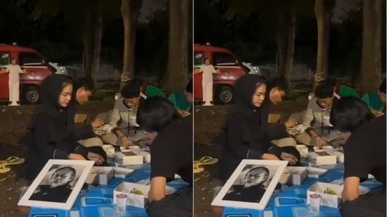 Momen Istri, Anak dan Karyawan Epy Kusnandar Sahur Pertama di Makam Albarhum