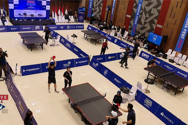 Dirut Nusantara TV Randy Tampubolon Buka Ping Pong Nusantara Media Championship, Ajang Silaturahmi dan Sportivitas Media Nasional