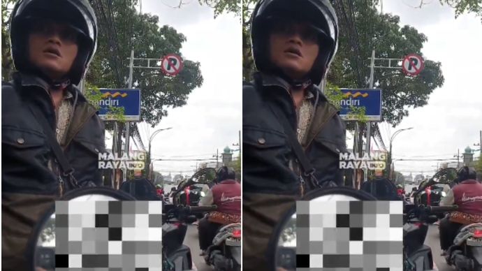 Tak Terima Ditegur saat Merokok, Pengendara Motor Ini Malah Balik Marah