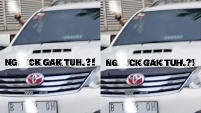 Viral Pengguna Mobil Fortuner Plat Nomor Khusus Arogan ke Pengguna Jalan