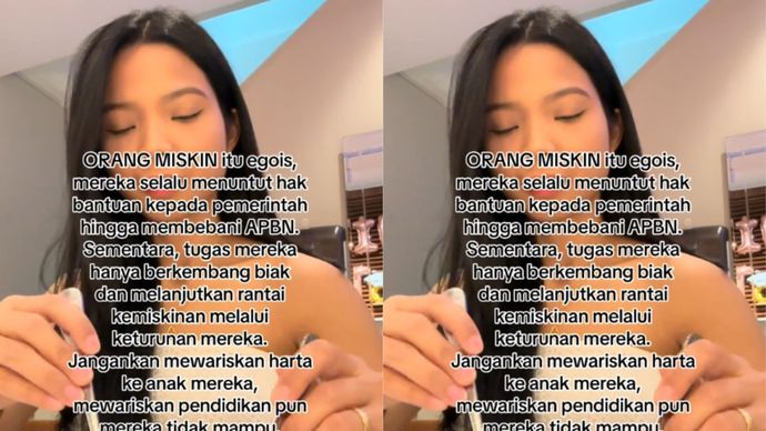 TikToker Cantik Ini Komentar Nyelekit Terkait Orang Miskin Tuai Pro Kontra