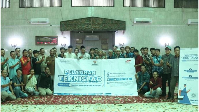 BAZNAS RI dan UPZ Yayasan Amaliah Astra Bersinergi Gelar Pelatihan Teknisi AC <b>(Istimewa)</b>