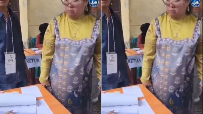 Viral Satu Keluarga Protes di TPS 02 Kota Medan Usai Ditandai Sudah Nyoblos