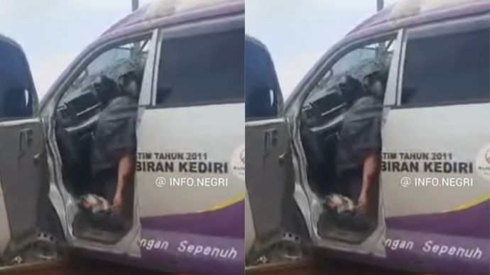 Viral Sopir Ambulans Tewas Tertabrak Kereta Api Usai Mengantarkan Jenazah di Kediri