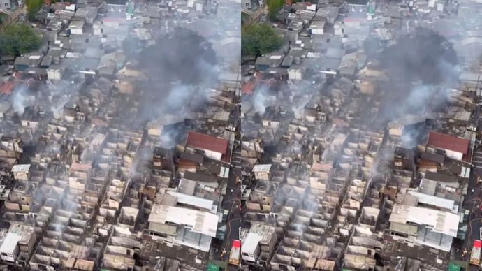 Penampakan Rumah Hangus Pasca Kebakaran Hebat di Kebayoran