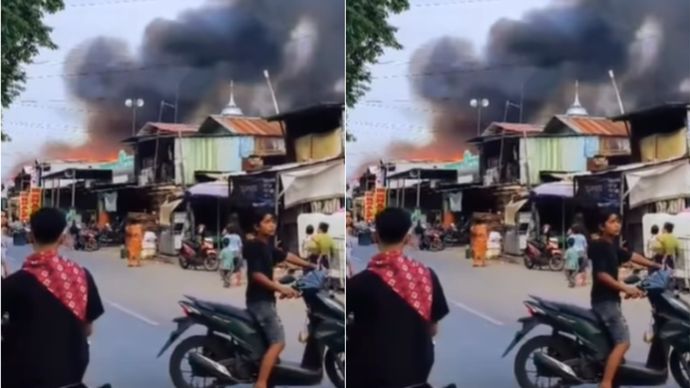 Ruko Pengepul Barang Bekas Terbakar di Jakut