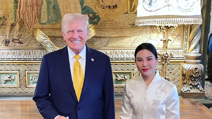 Angela Tanoesoedibjo dan Donald Trump <b>(IG: Angela Tanoesoedibjo)</b>