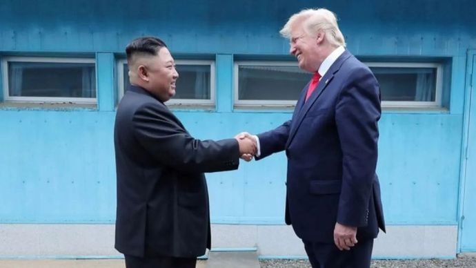 Kim Jong Un dan Donald Trump