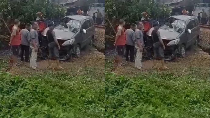 Pasutri di Cilegon Tewas Usai Tertabrak Kereta Api