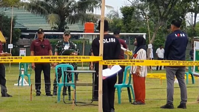 Rekonstruksi Penembakan 3 Polisi yang Dilakukan Anggota TNI