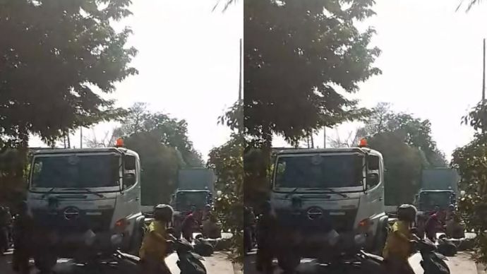 Viral Pengendara Motor Meninggal Terlindas Truk di Cilincing