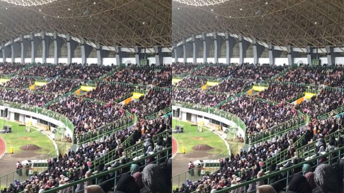 Ukhti-ukhti Penuhi Stadion Patriot, Ada Halal Bihalal Bareng Ustadzah Halimah Alaydrus