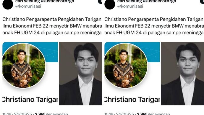 Tampang Terduga Pelaku Penambrak Motor Sesama Mahasiswa UGM