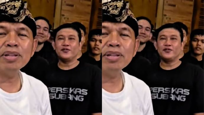 Dedi Mulyadi dan Suporter Persikas Subang