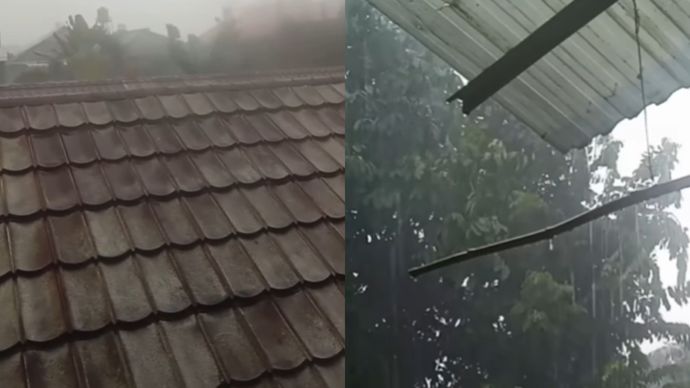 BIkin Warga Panik Saat Depok Diterjang Hujan Deras dan Angin Kencang