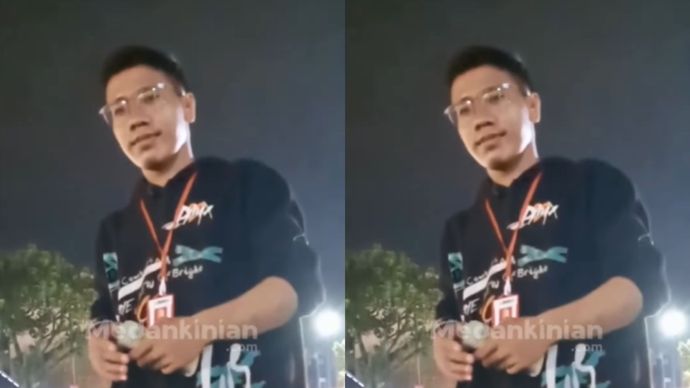 Viral Warga Sedang Asik Nongkrong di Pinggir Air Mancur Kena Bayar Rp2.000