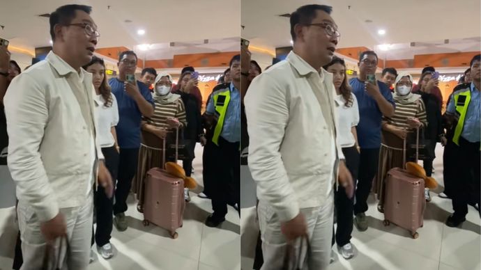 Ridwan Kamil Tiba-tiba Muncul di Bandara, Ikut Protes Pesawat Delay