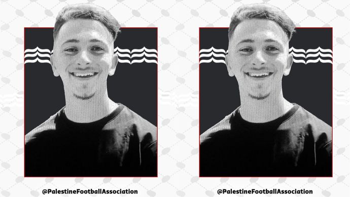 Pemain Sepakbola Palestina Zuhair Al-Hajj Ahmad
