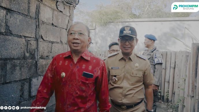Gubernur Bali Wayan Koster (Kiri) dan Bupati Badung Adi Arnawa (Kanan)