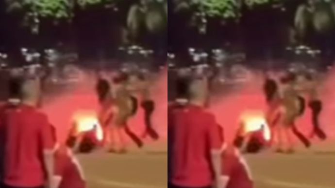 VIDEO: Ricuh Antar Suporter Pecah Seusai Laga Final Piala AFF U-23 di GBK
