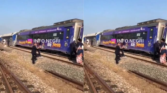 Kereta Api Argo Bromo Anggrek Anjlok di Subang